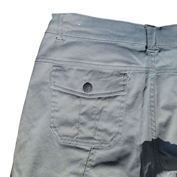 Prana Women's Grey Cargo Low Rise Bermuda Shorts Size 4 - Picture 6 of 9